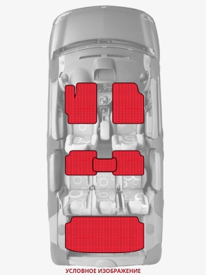 ЭВА коврики «Queen Lux» комплект для Ford Transit (5G)